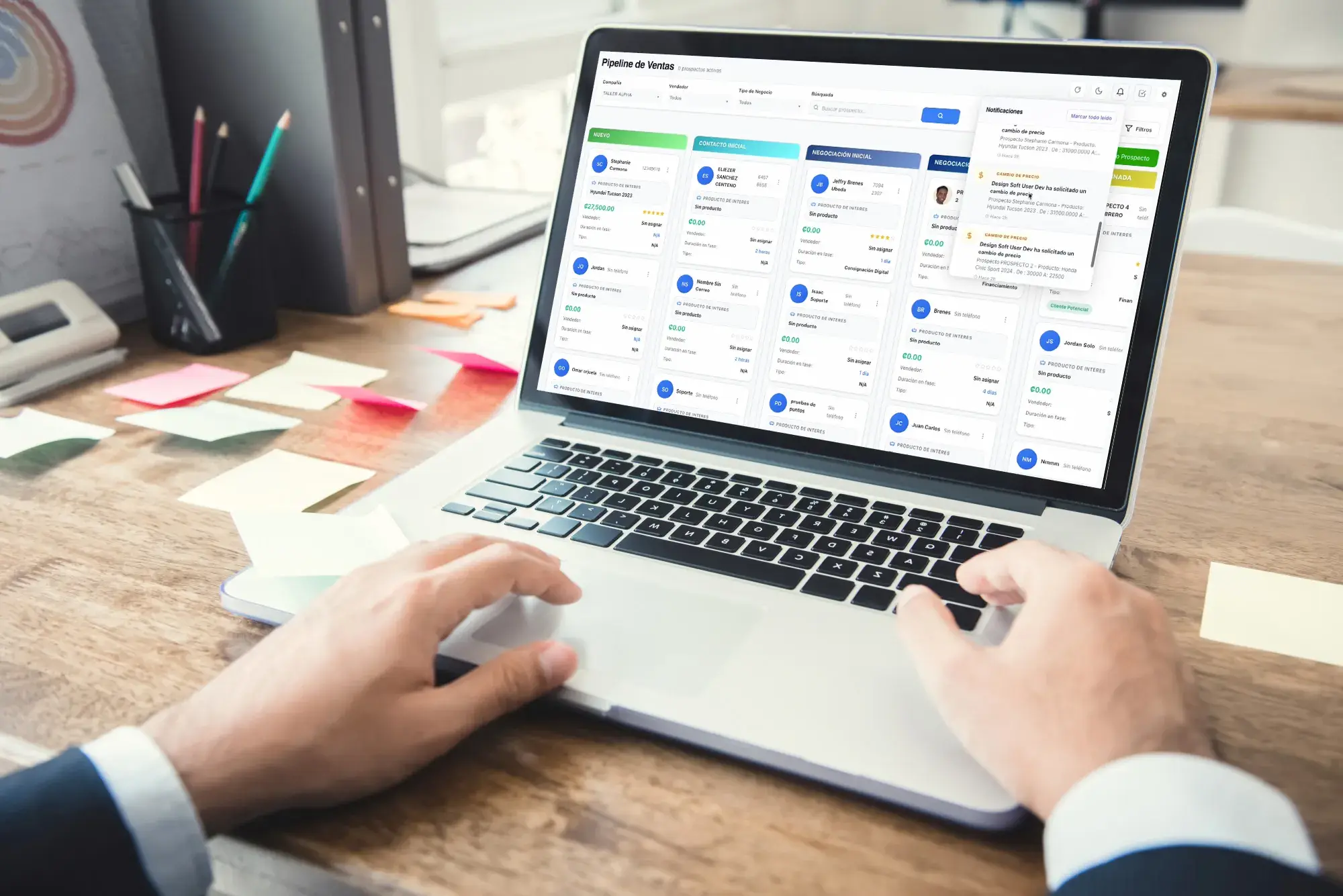 Pipeline CRM de Posmovi para gestionar ventas y clientes