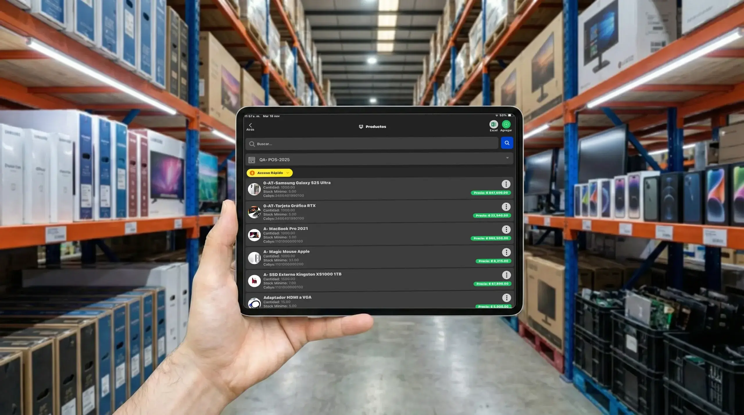 Control de inventario en Posmovi