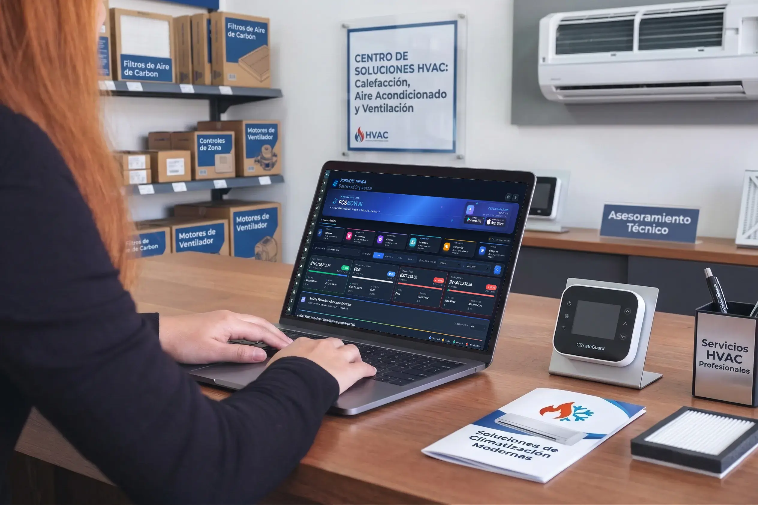 Elegir productos durante la facturación electrónica en tu negocio de aire acondicionado