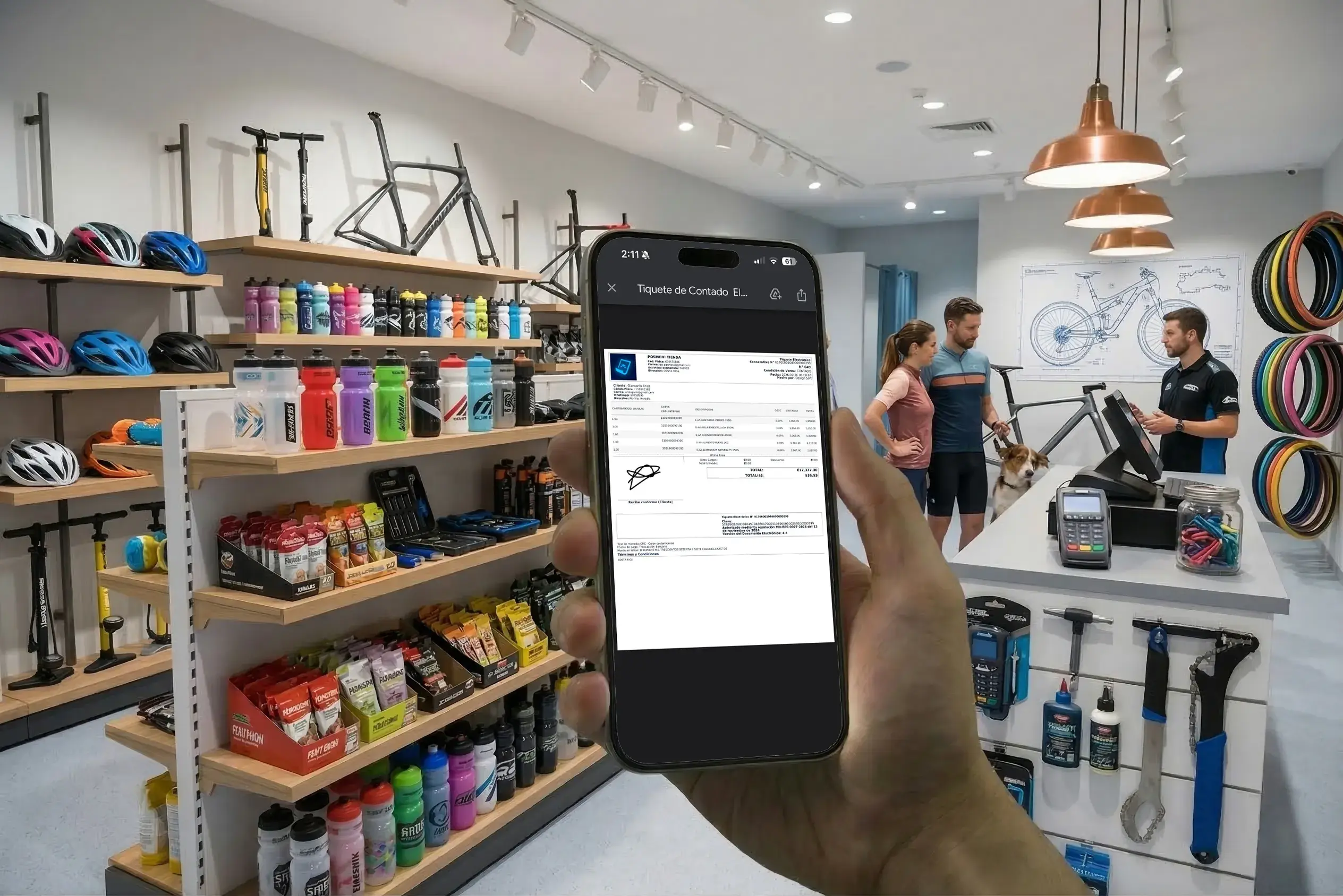 Entrega de factura electrónica o comprobante en tu taller de bicicletas