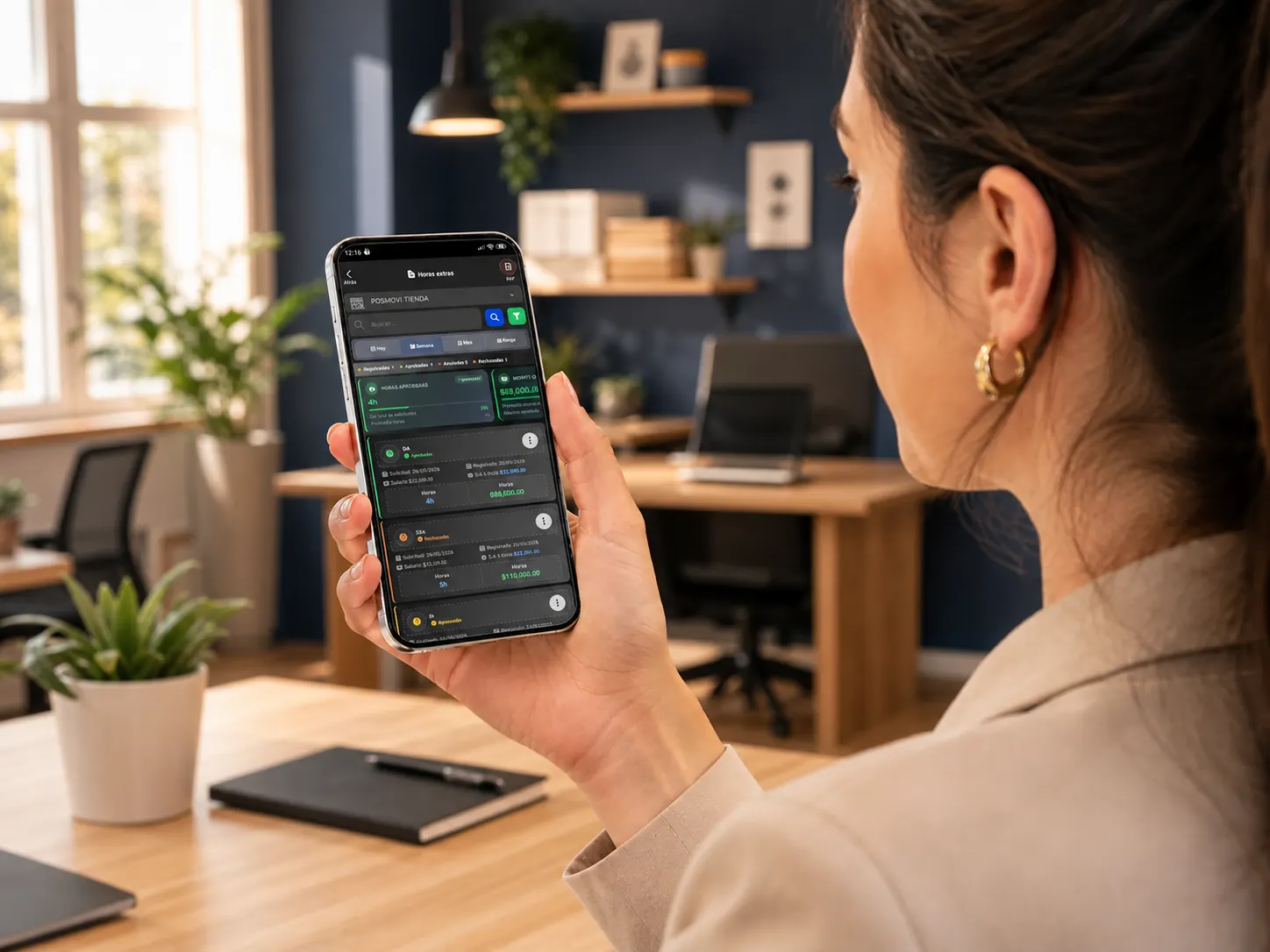 Control de horas extra y atrasos de empleados en POSMOVI