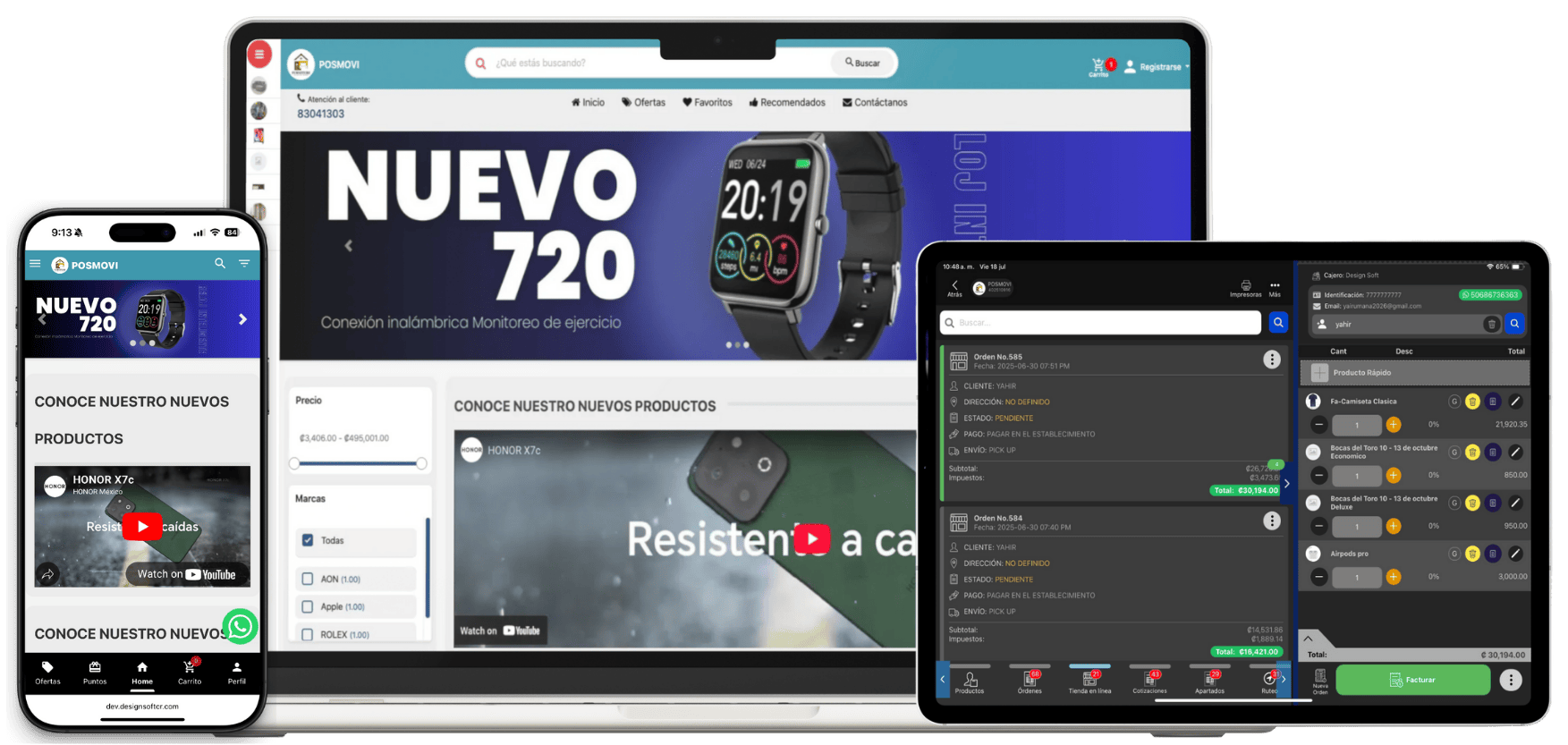 Banner de la tienda online POSMOVI