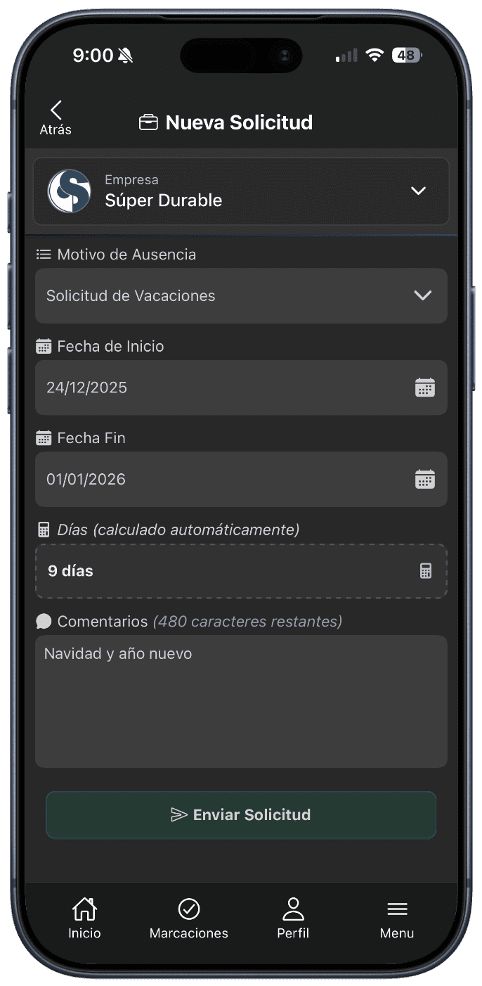 Crear Nueva Solicitud