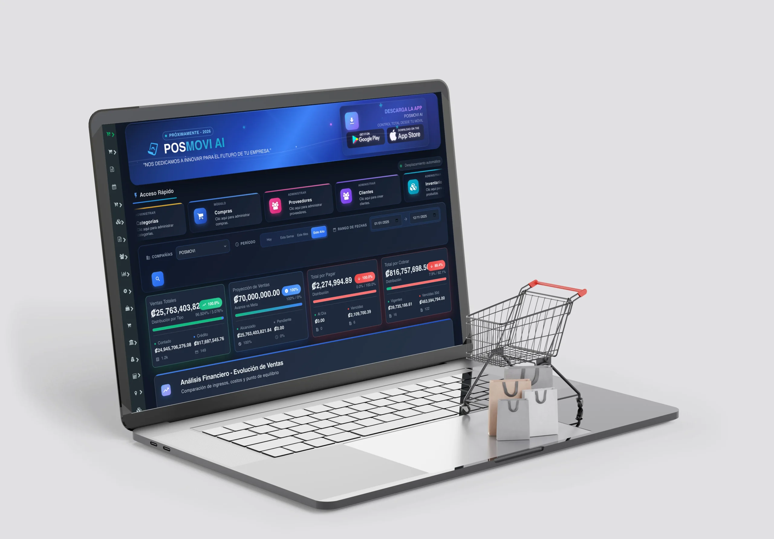 Dashboard de Reportes Financieros POSMOVI