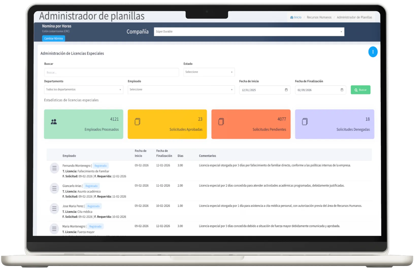 Licencias Especiales Posmovi