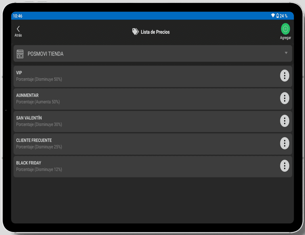 Lista de Precios Tablet Posmovi