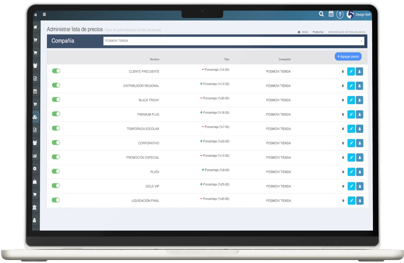 Lista de Precios Web Posmovi