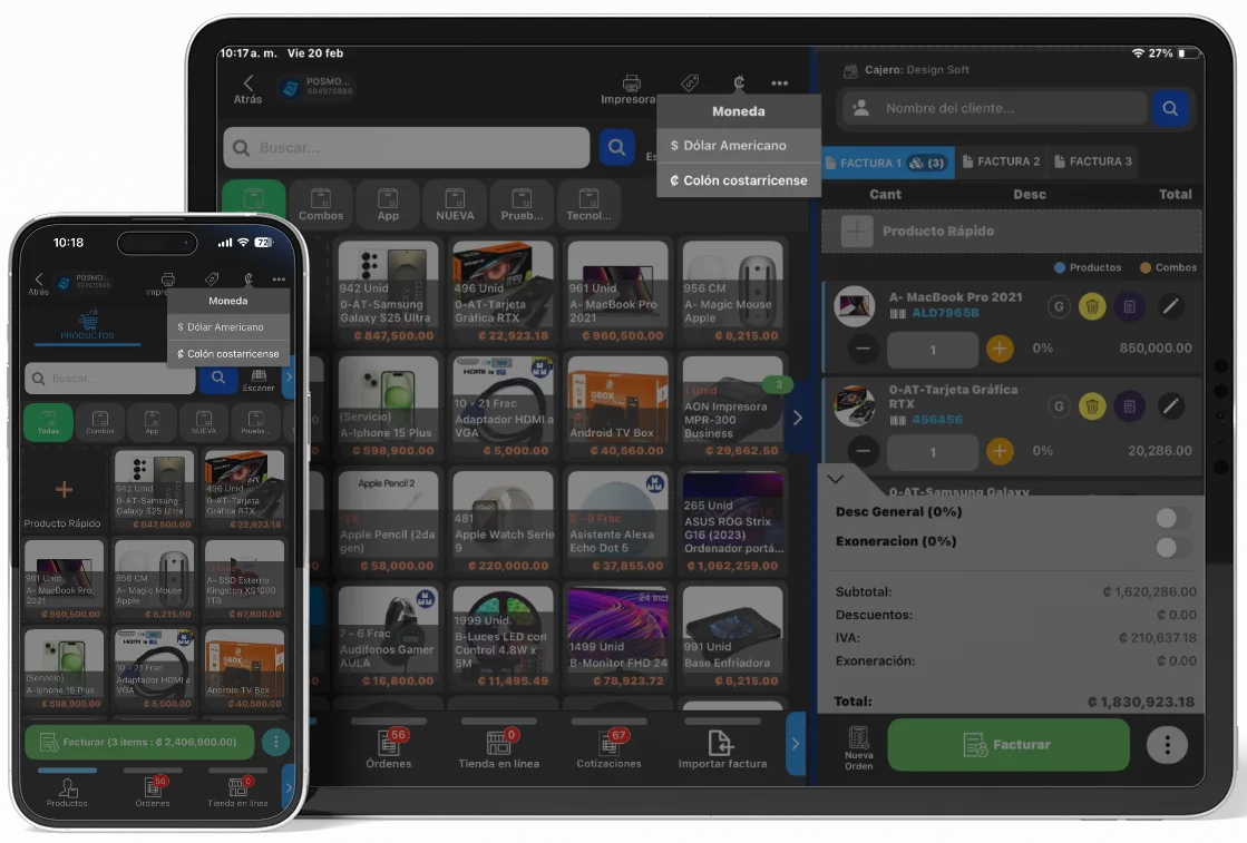 Facturación Multimoneda Posmovi