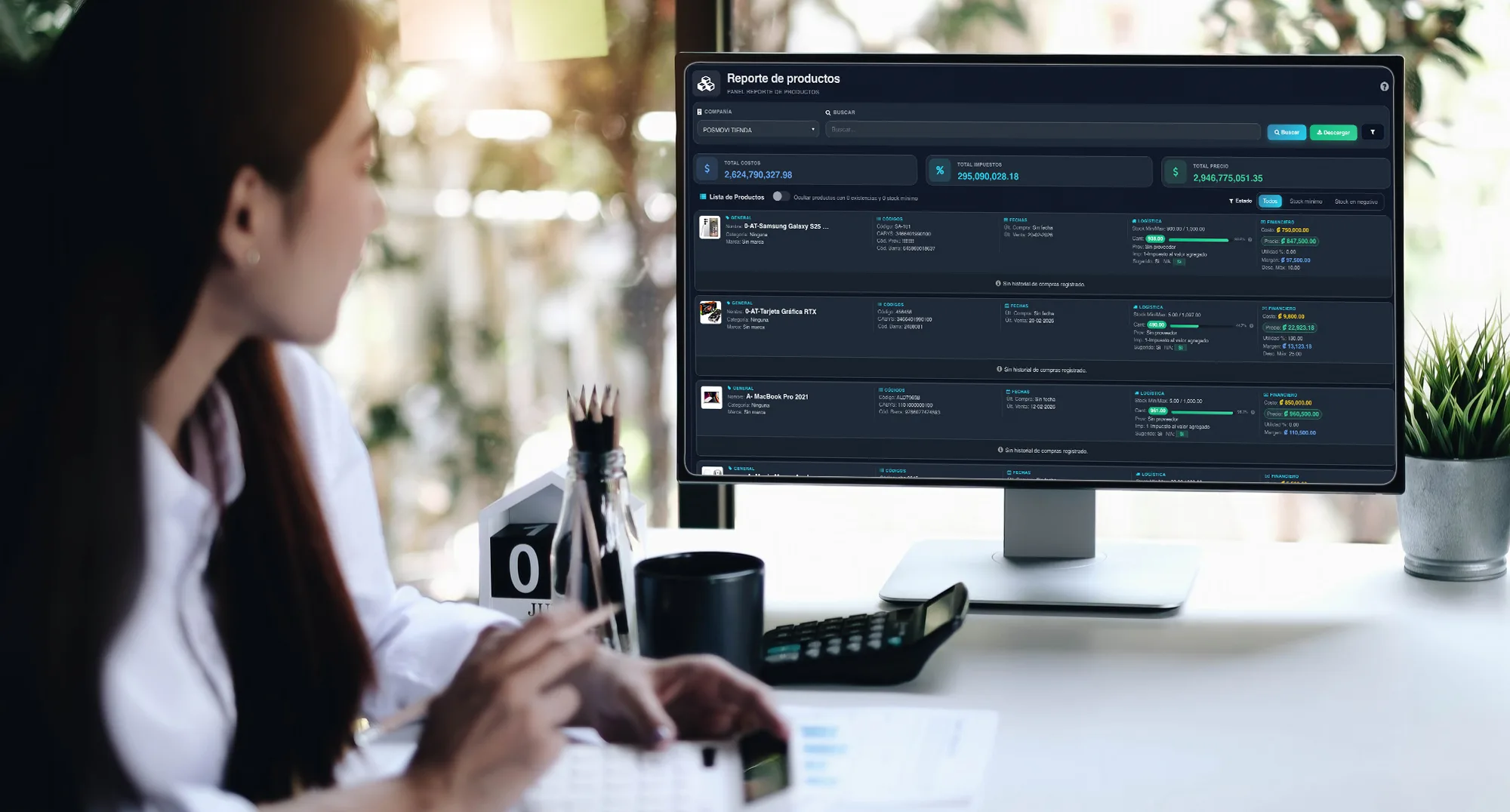 Reportes de Producto e Inventario Posmovi