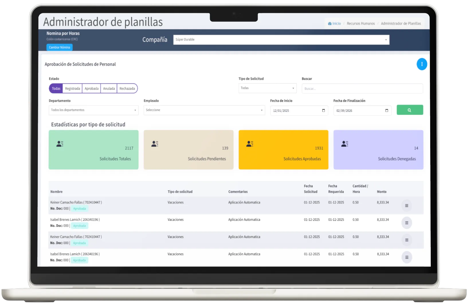 Aprobación de Solicitudes Posmovi