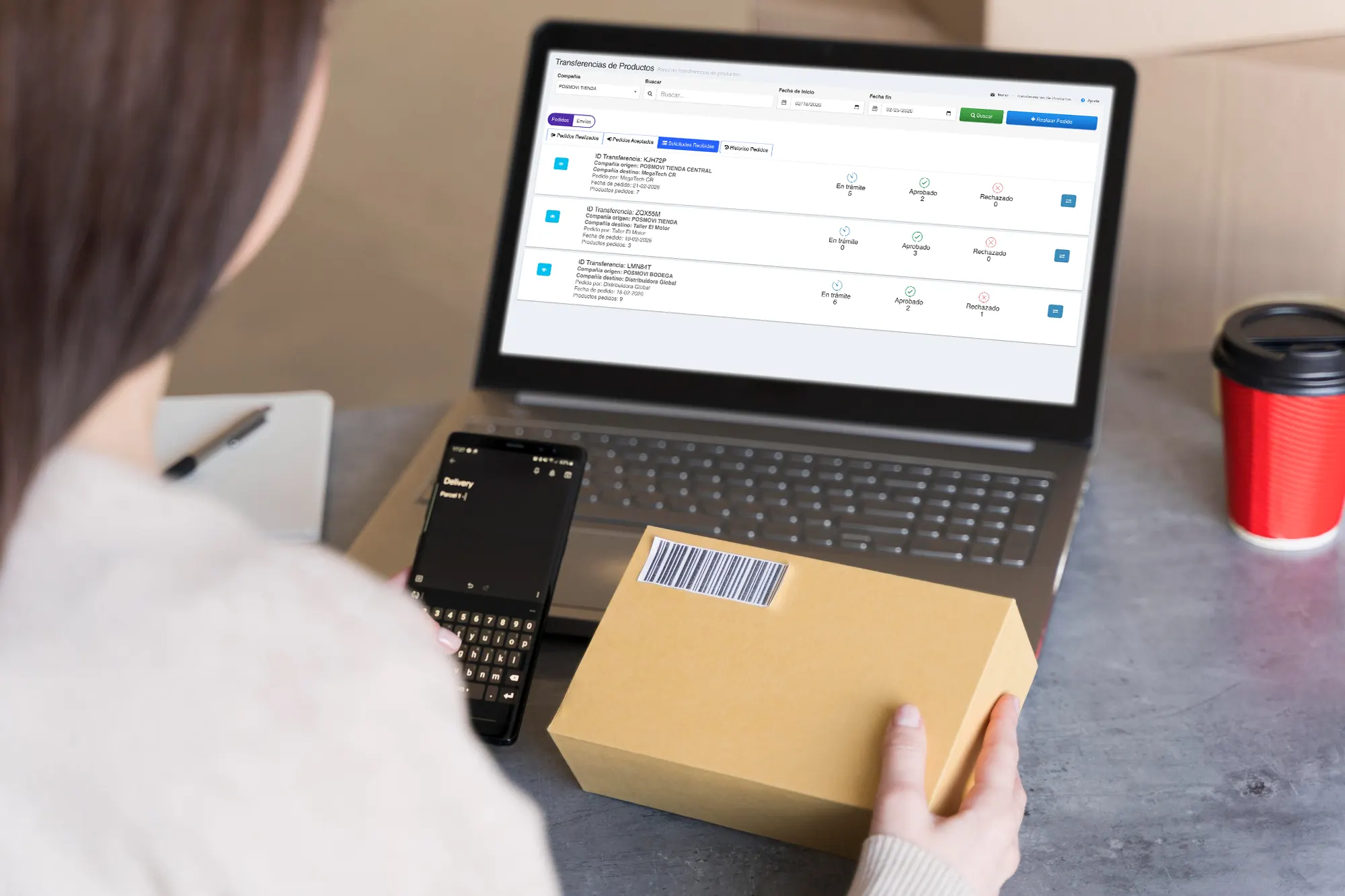 Traslado entre sucursales Posmovi