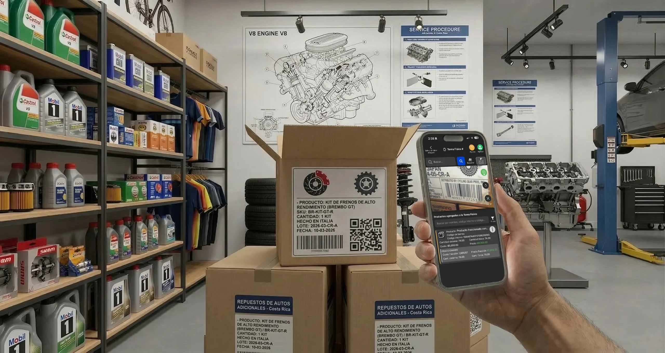 Toma Física de Inventario en Taller Automotriz Posmovi