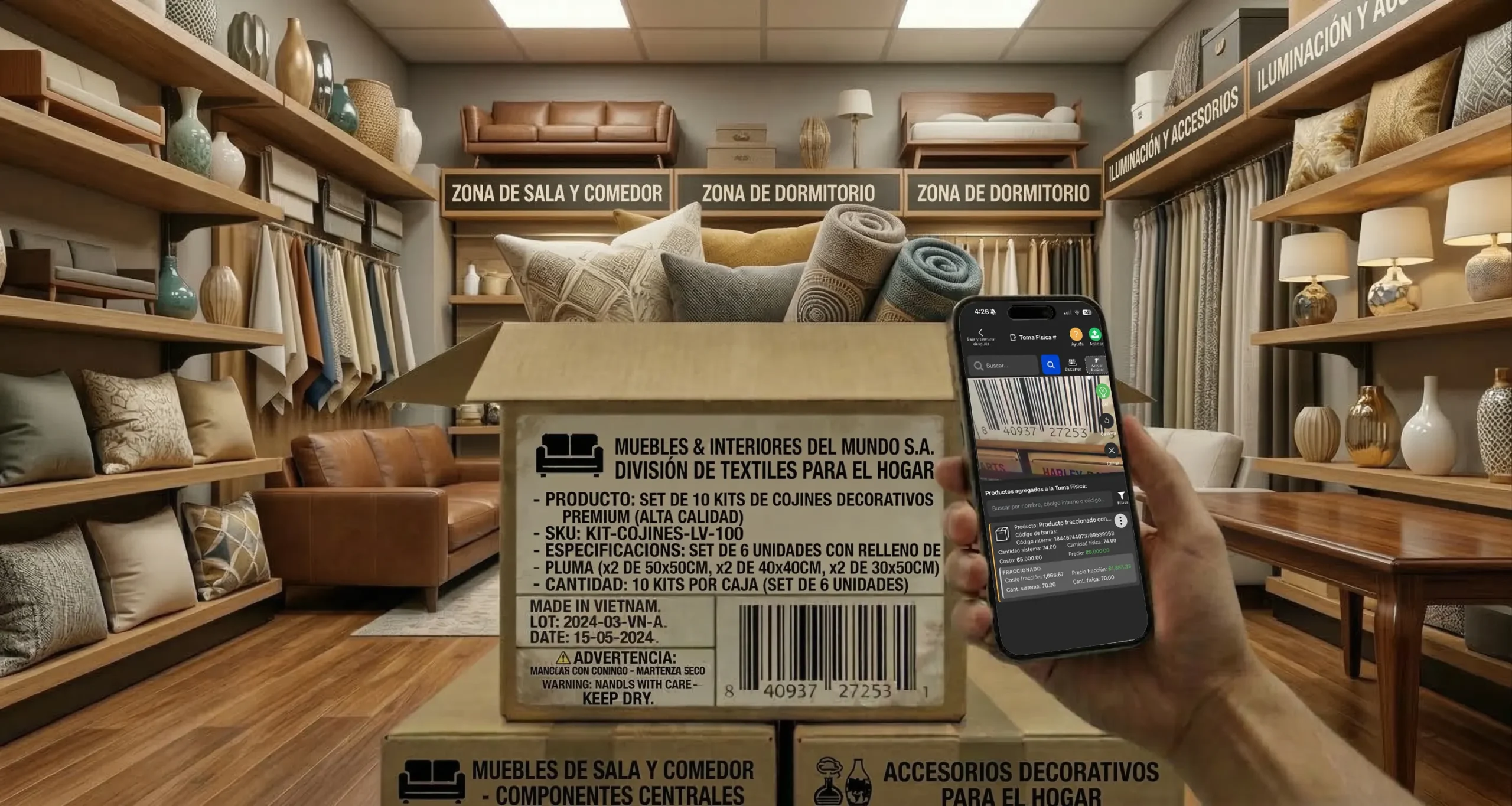 Toma Física de Inventario Mueblería Posmovi