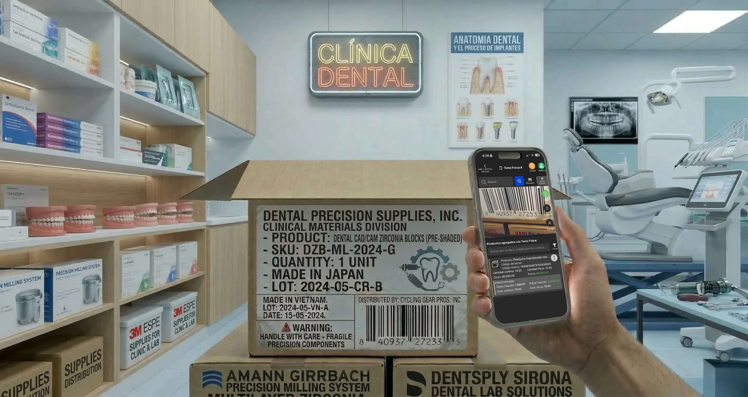 Toma Física de Inventario en Clínica Dental Posmovi