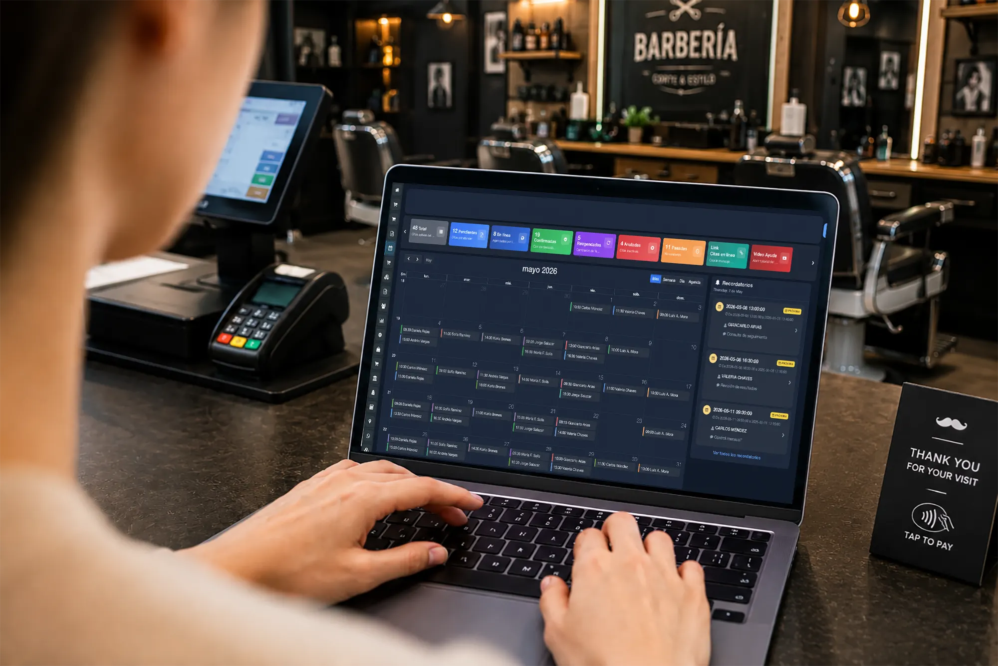 Caos en citas de barbería