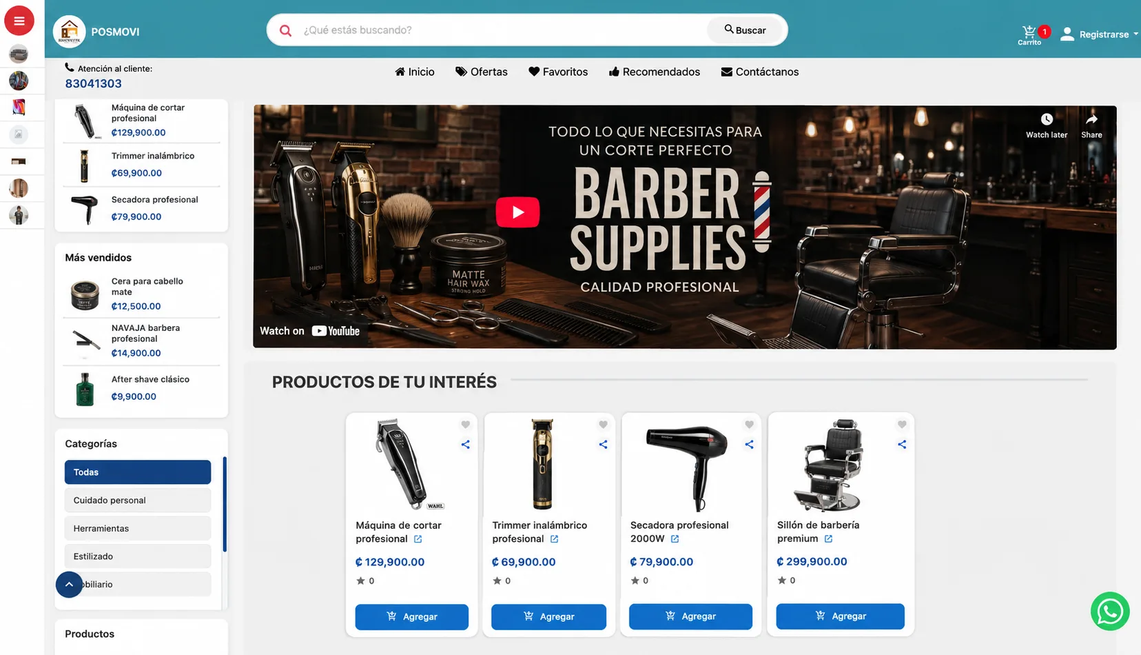 Paso 1: El cliente elige un producto del catálogo digital